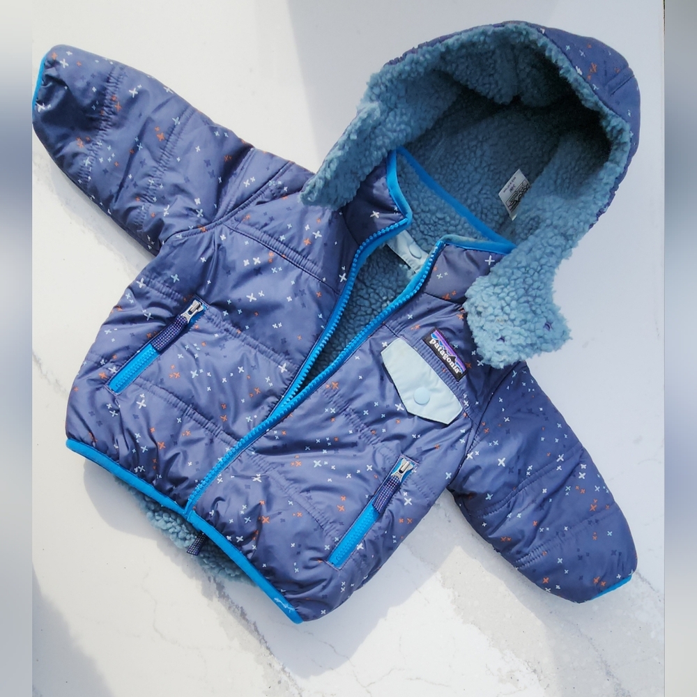 Patagonia Blue Star Reversible Baby Jacket 3-6m